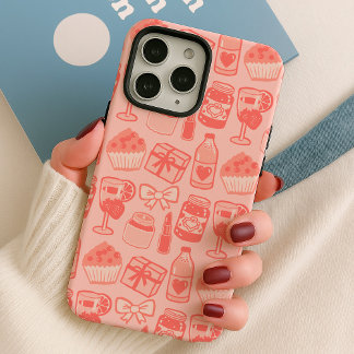 Coque iPhone 16 Pro Max Pastel Pink Party Pattern