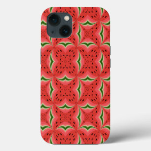 Etui iPhone 13 Pastèque juteuse délicieuse mûre avec motif de gra