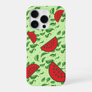 Coque iPhone 16 Pro Pastèque juteuse & Feuille