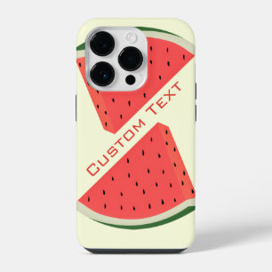 Coque Pour iPhone 14 Plus Pastèques Texte personnalisé Nom Couleurs