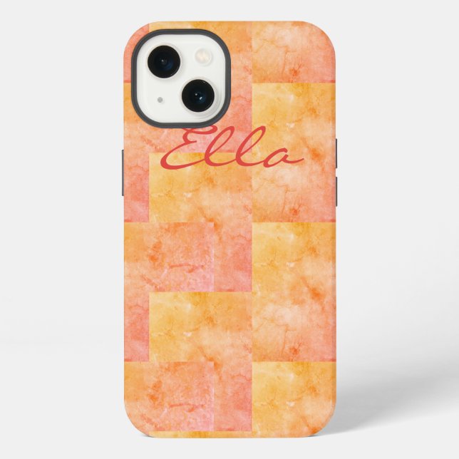 Coque iPhone Patchwork de Barbe à Papa (Verso)