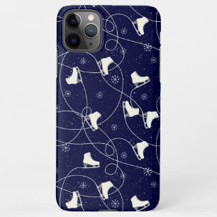 Coque iPhone 11Pro Max Patinage artistique sur le bleu foncé
