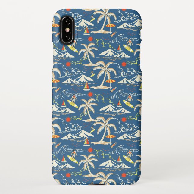Coque iPhone Patters tropicaux (Dos)