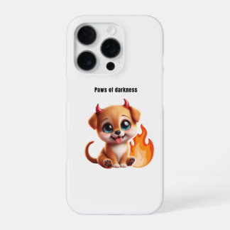 Coque iPhone 16 Pro Paws of Darkness Fire Dog Phone Case