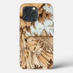 Etui iPhone 13 Pro Paysage avec pyramide