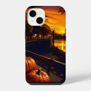 Coque Pour iPhone 14 Paysage d'Halloween deux