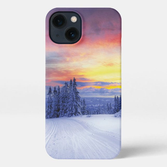 Coque iPhone Paysage hivernal (Verso)