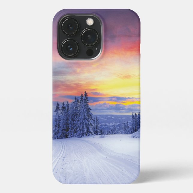 Coque iPhone Paysage hivernal (Verso)
