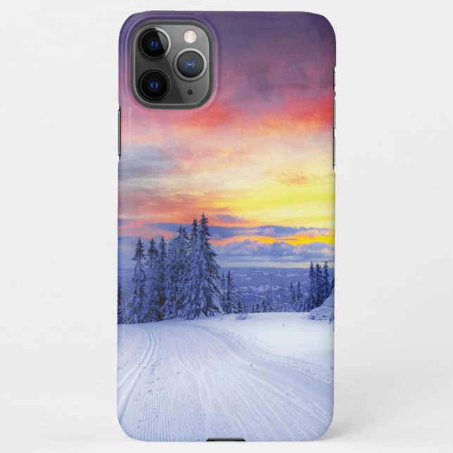 Coque iPhone Paysage hivernal (Dos)