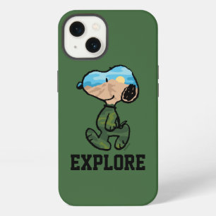 Etui iPhone 13 Peanuts Super Snoopy en plein air