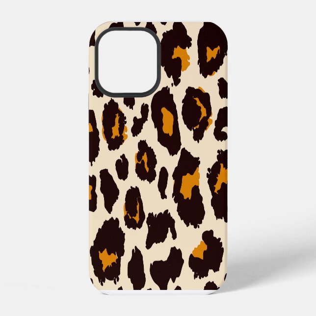 Coque iPhone Peau de guépard, texture d'impression animale. (Verso)