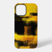 Peinture Abstraite | Noir et Jaune