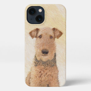 Etui iPhone 13 Peinture Airedale Terrier - Cute Original Art