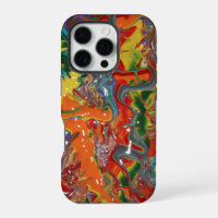 Peinture de flux couleur arc-en-ciel