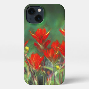 Etui iPhone 13 Peinture indienne de pinceau - Art Fleur original
