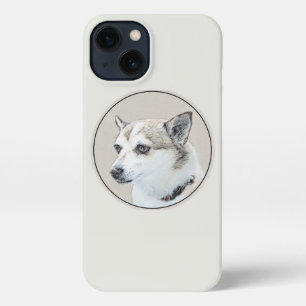 Etui iPhone 13 Peinture norvégienne Lundehund - Art original chie