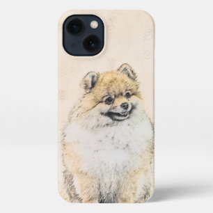 Etui iPhone 13 Peinture Poméranienne (orange) - Art Chien origina