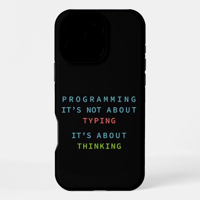 Coque iPhone Pensée de programmation - Citation technologique s (Verso)