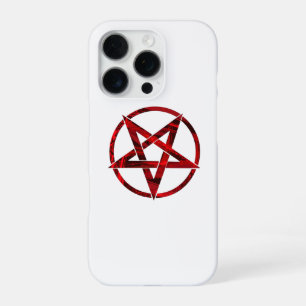 Coque iPhone 16 Pro Pentagramme du Diable Rouge