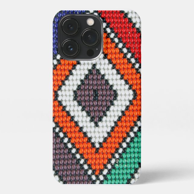 Coque iPhone Perles iPhone 13 Pro Slim Fit Coque, brillant (Verso)