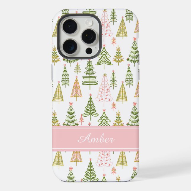Coque iPhone Personalized Christmas Tree Phone Case (Verso)
