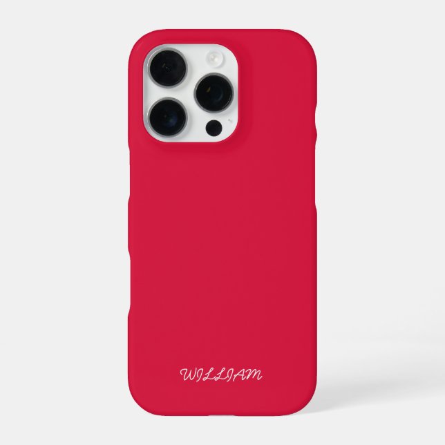 Coque iPhone Personalized Crimson iPhone Case with Custom (Verso)