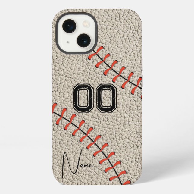 Coque iPhone Personalized Number and Name Baseball Custom (Verso)