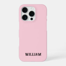Personalized Pastel Pink iPhone Case with Custom