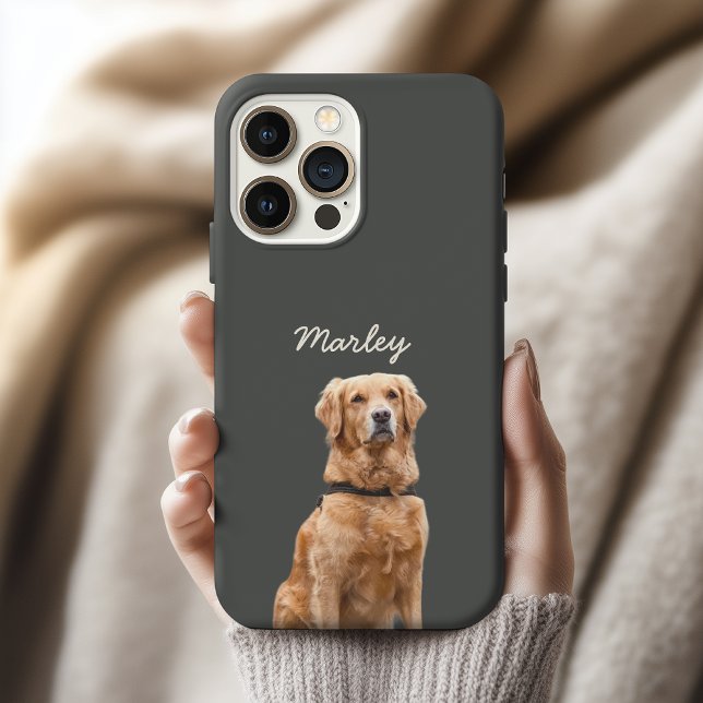 Coque iPhone Personalized Pet Photo Case Gift for Kids & Adults (Custom Dog Photo Phone Case Gift for Her or Him, Personalized Pet Photo Case Gift for Moms & Dads)