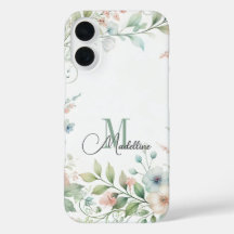 Coque iphone personnalisé avec Fleurs Fluides
