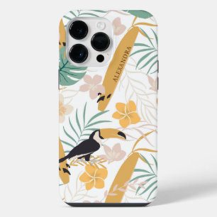 Coque Pour Pour iPhone 14 Pro Max Personnalisé Botanique Tropical Moderne