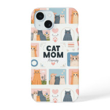 Coque iphone personnalisé "Cat Mom"