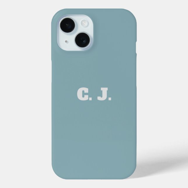 Coque iphone personnalisé Dove Blue (Verso)