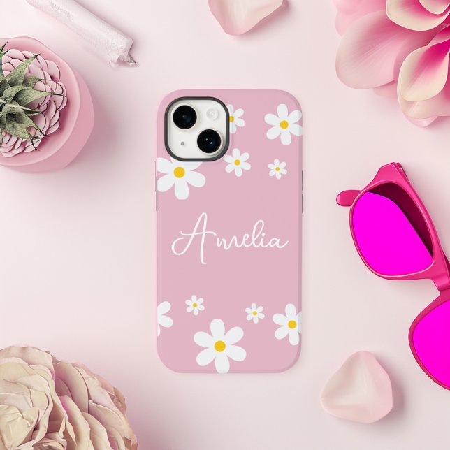 Coque iphone personnalisé Floral Daisy (Créateur téléchargé)
