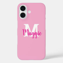Coque iphone personnalisé minimaliste avec monogra