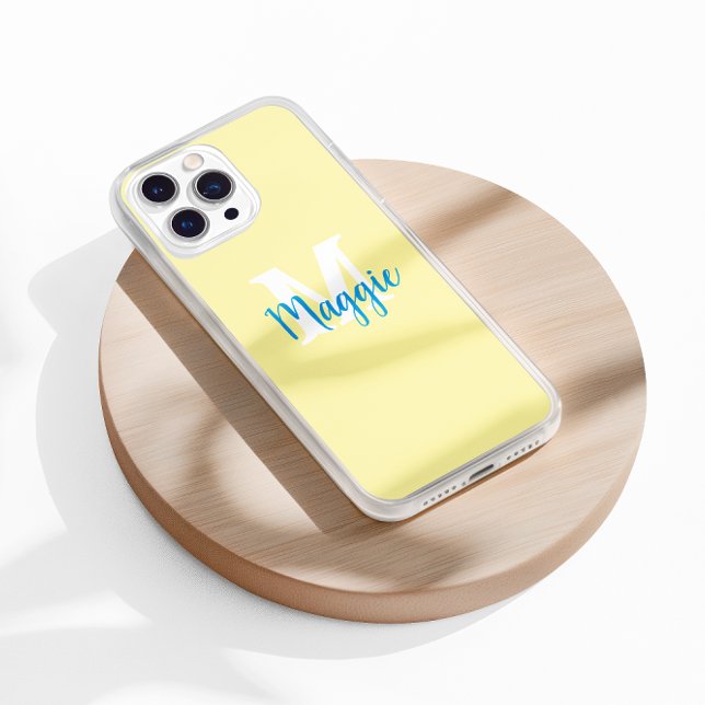 Coque iphone personnalisé minimaliste avec monogra (Créateur téléchargé)