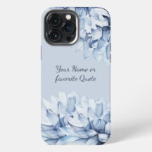 Personnalisé Moderne Floral Dusty Bleu