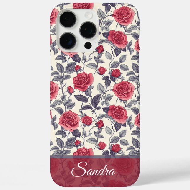 Coque iphone Personnalisé rose Pour Filles (Verso)