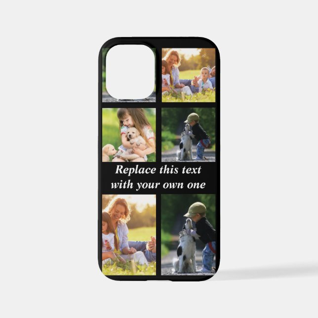 Coque iPhone Personnaliser le collage photo et le texte Coque-M (Verso)