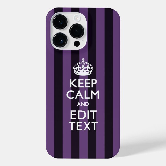Coque iPhone Personnalisez-le Conserver le calme de votre texte (Verso)