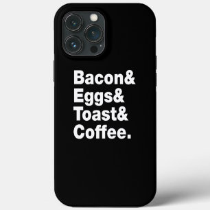 Etui iPhone 13 Pro Max Petit déjeuner (Bacon & Œufs & Toast & Café.) Case