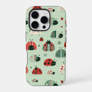 Coque iPhone 16 Pro Petits Bugs Festifs