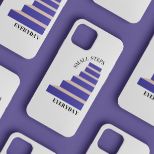 Coque iPhone 12 Mini "Petits Pas Tous les Jours" Typographie Féminine M