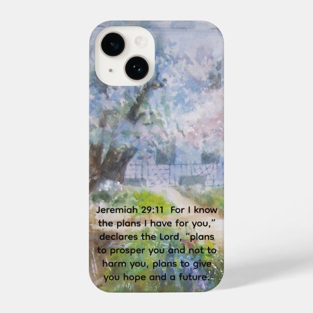 Coque iPhone phone case with Bible verse (Verso)