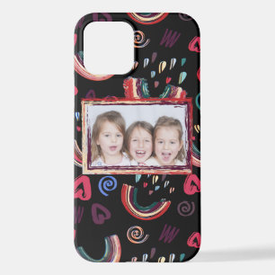 Coque iPhone 12 Photo Colorful Rainbow Custom moderne