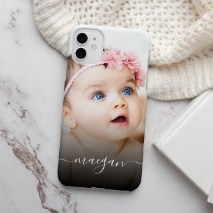 Photo de bébé personnalisé avec nom manuscrit