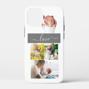 Coque iPhone 12 Mini Photo de famille Maman Mémoires Amour Écriture per