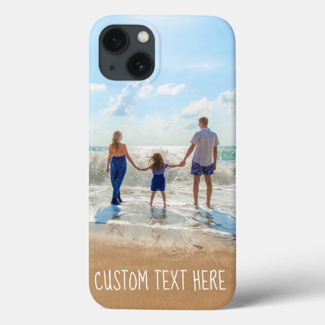 Coque iphone photo personnalisé Vos photos et text (Verso)