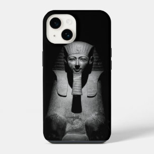 Coque Pour iPhone 14 Photographie du roi pharaon en noir et blanc