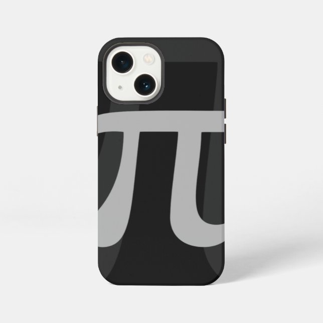 Coque iPhone Pi foncé (Verso)